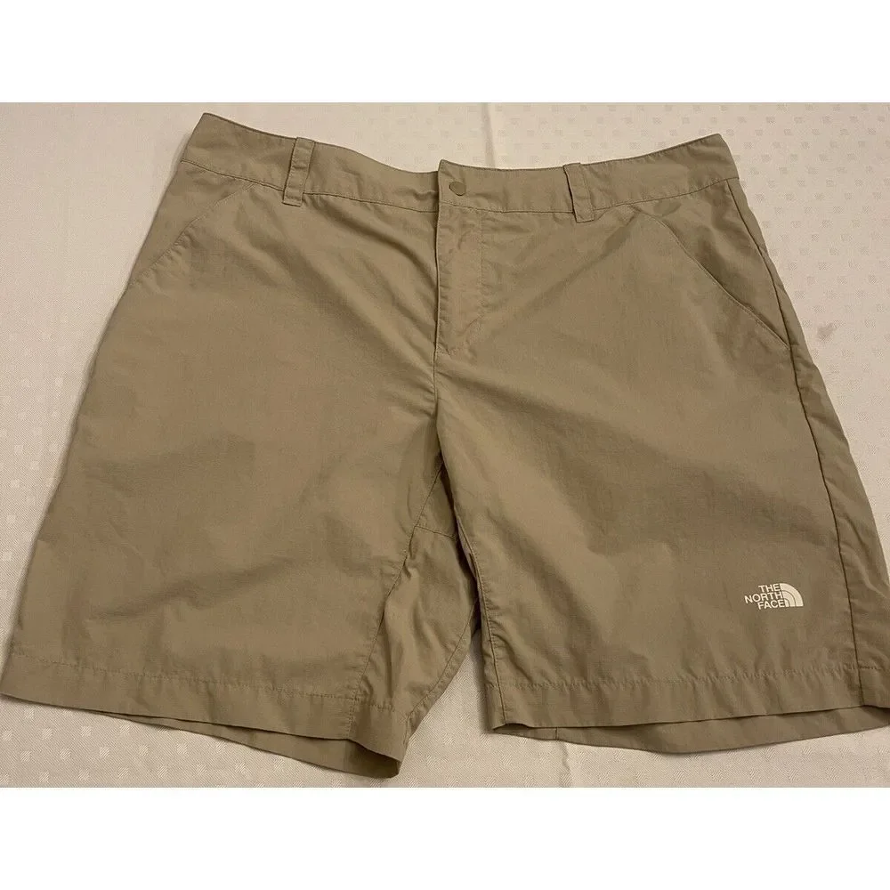 The North‎ Face Cargo Shorts Mens 40 Khaki Ripstop Lightweight Hiking 100% Nylon